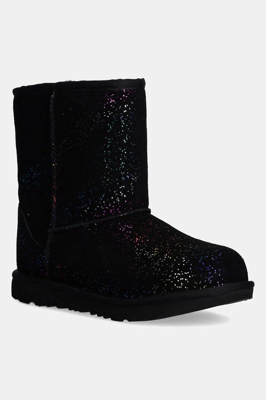 Дитячі замшеві чоботи UGG KIDS CLASSIC II SHIMMER SKY замша чорний 1157708K
