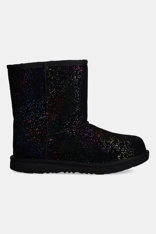 Дитячі замшеві чоботи UGG KIDS CLASSIC II SHIMMER SKY 1157708K чорний AW24
