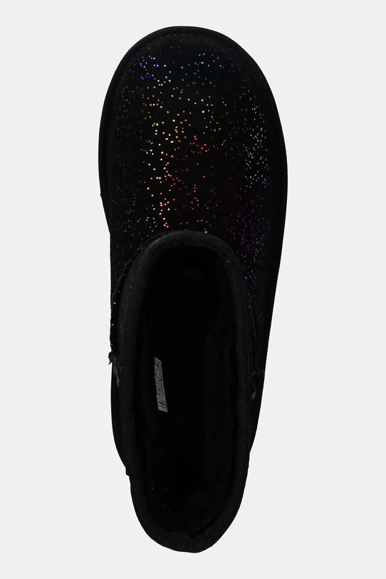 Дитячі замшеві чоботи UGG KIDS CLASSIC II SHIMMER SKY чорний 1157708K