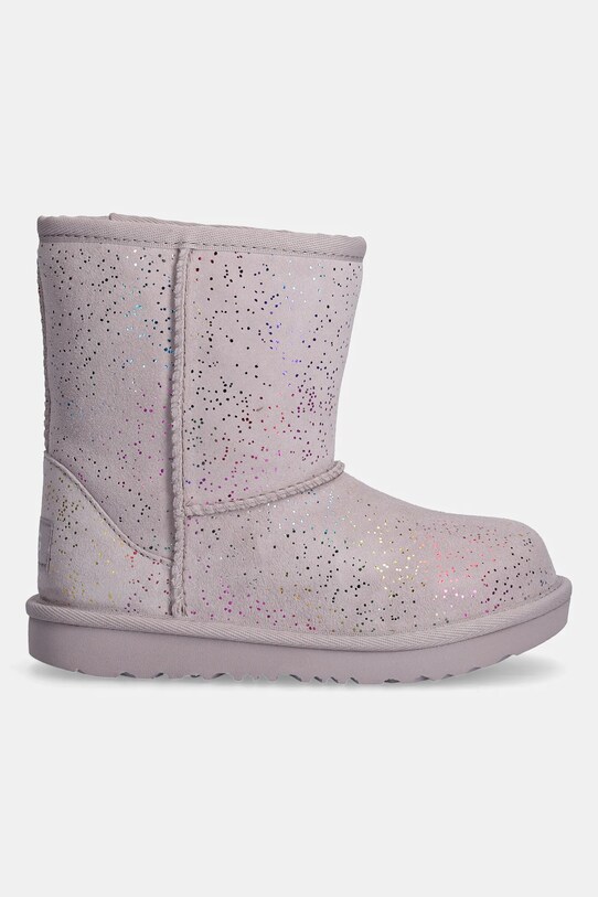UGG śniegowce zamszowe dziecięce CLASSIC II SHIMMER SKY 1157708T fioletowy AW24