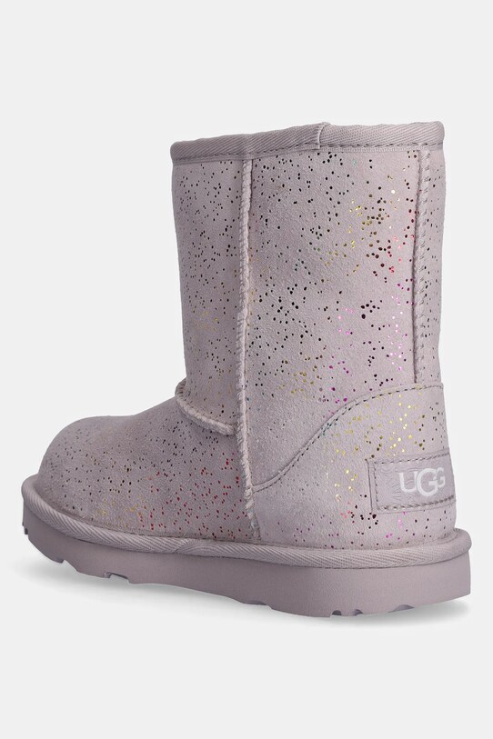 Dziewczynka UGG śniegowce zamszowe dziecięce CLASSIC II SHIMMER SKY 1157708T fioletowy