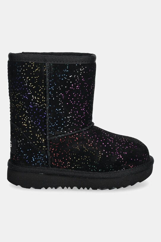 Детские замшевые сапоги UGG CLASSIC II SHIMMER SKY 1157708T чёрный AW24