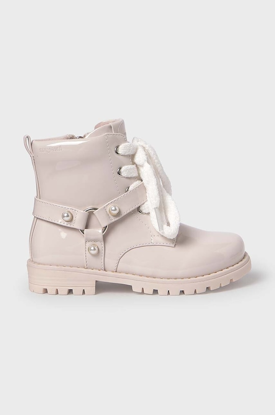 Mayoral botki dziecięce imitacja skóry licowej beżowy 44479.46A.Mini