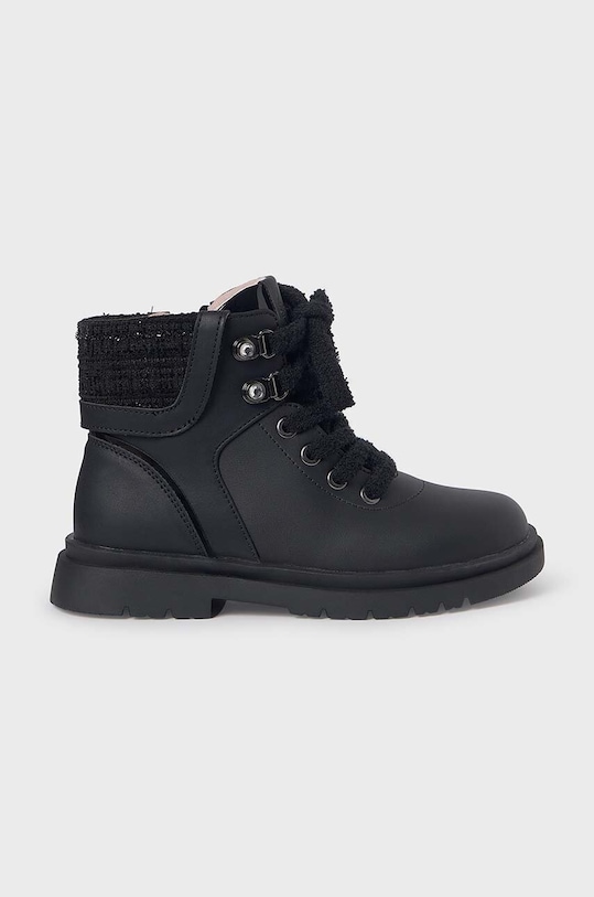 Mayoral botki dziecięce tekstylny czarny 46481.47B.Mini