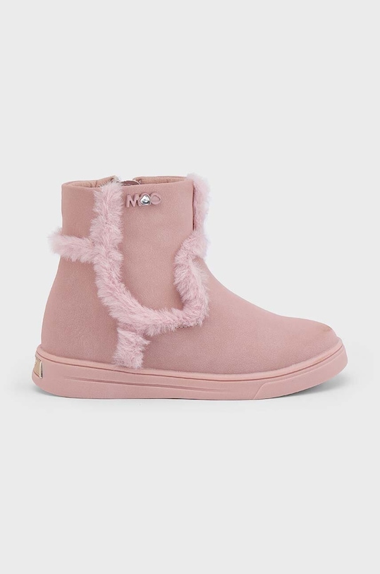 Dětské zimní boty Mayoral imitace semiše růžová 46484.31B.Mini