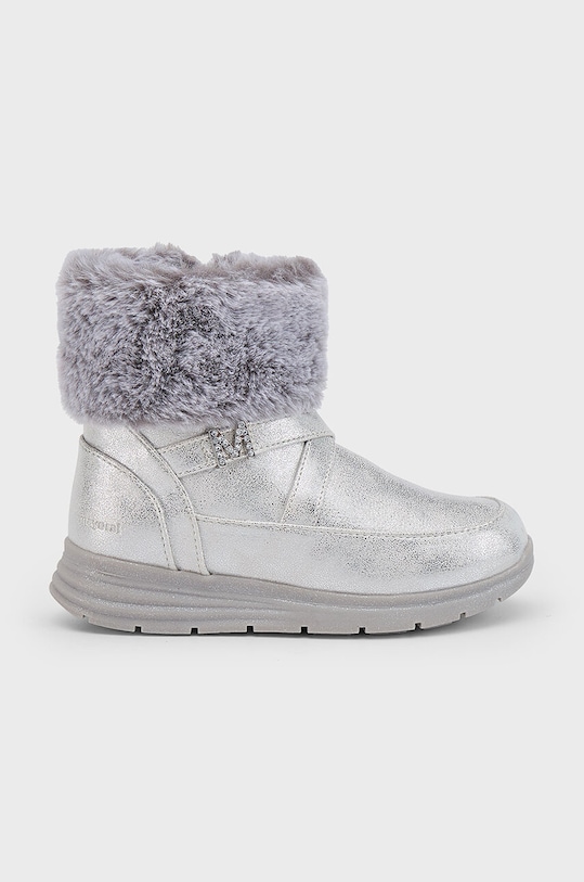 Mayoral buty zimowe dziecięce syntetyczny srebrny 46486.33B.Mini