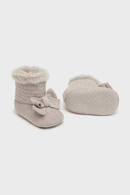 Mayoral Newborn buty niemowlęce lekko ocieplane beżowy 9788.2C.Newborn.9BYH