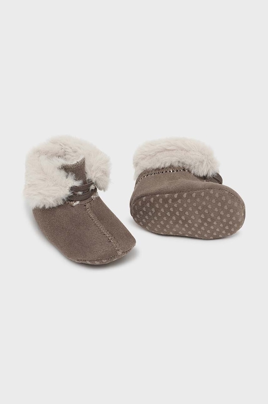Mayoral Newborn pantofi pentru bebelusi imitatie de piele intoarsa maro 9793.2M.Newborn.9BYH