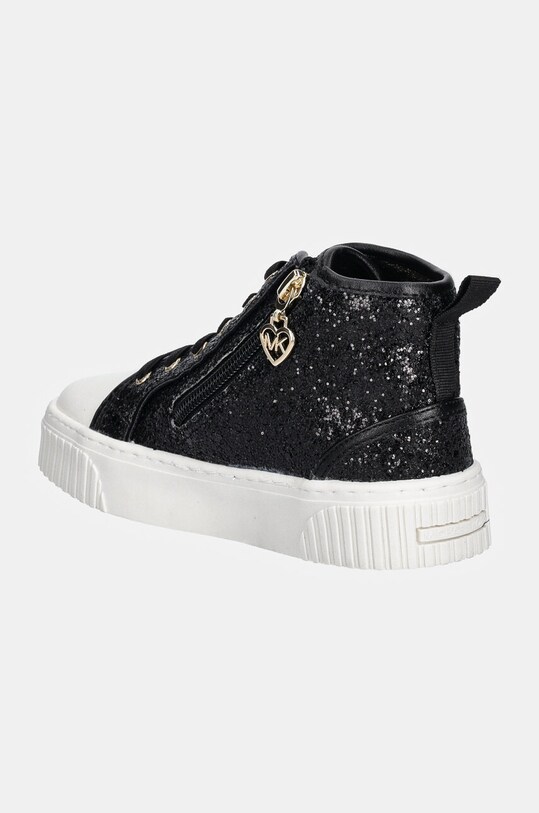 Κοριτσίστικα Παιδικά πάνινα παπούτσια Michael Kors SKATE SPLIT 3 GLITTER MK101080 μαύρο