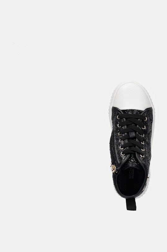 Παιδικά πάνινα παπούτσια Michael Kors SKATE SPLIT 3 GLITTER μαύρο MK101080