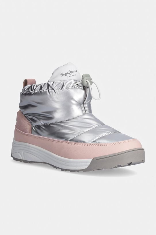 Детские сапоги Pepe Jeans JARVISLOSSOM с утеплением серебрянный PGS50200