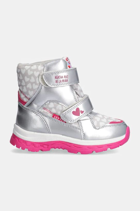 Detské zimné topánky Agatha Ruiz de la Prada 241990.28.30 strieborná AW24