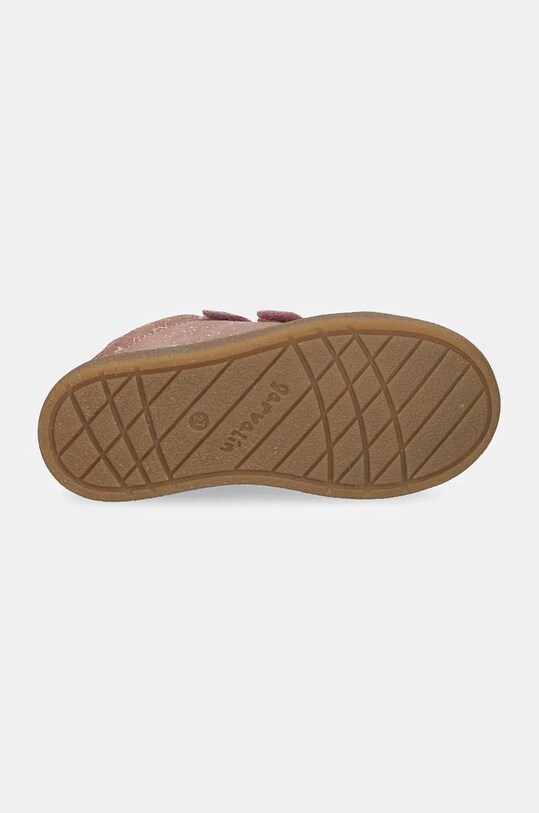 Garvalin pantofi din piele întoarsă pentru copii 241316 roz
