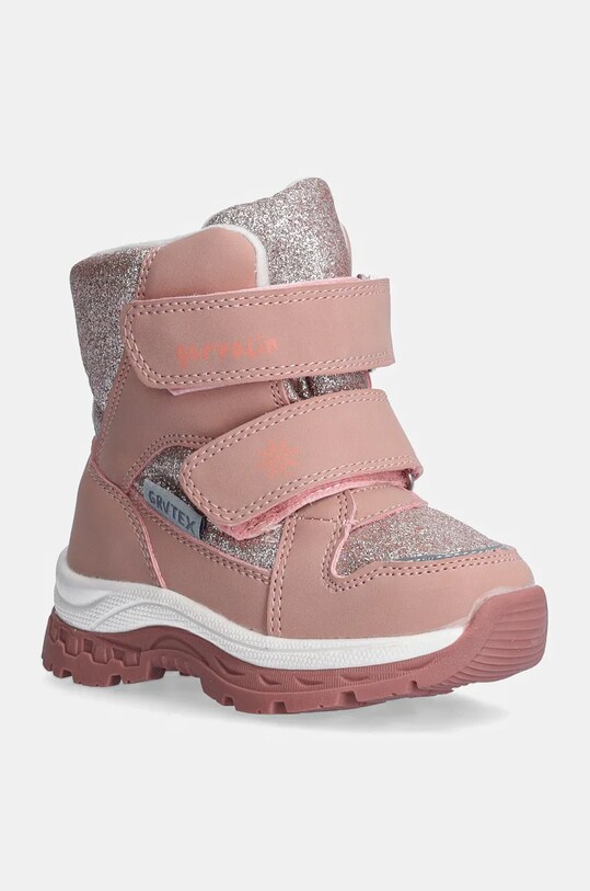 Garvalin buty zimowe dziecięce imitacja skóry licowej różowy 241850.22.23