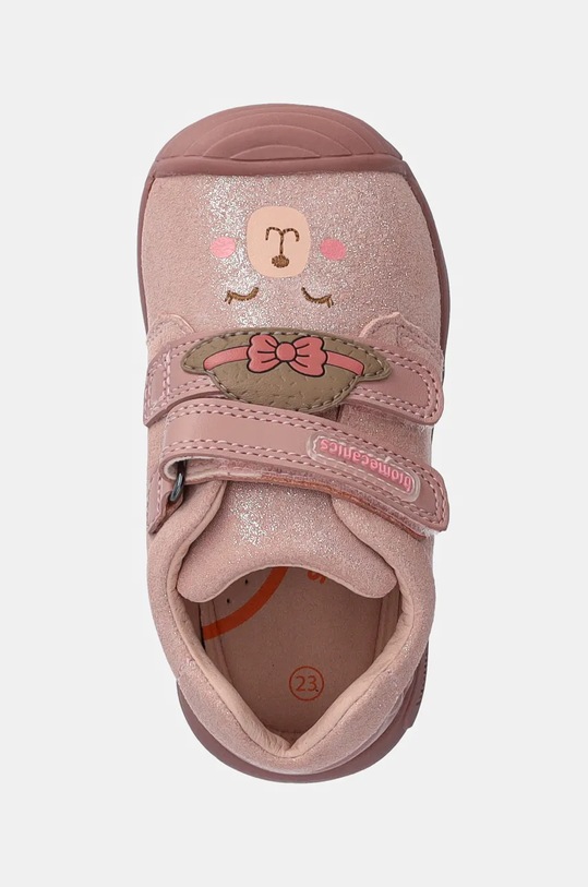 Biomecanics pantofi din piele întoarsă pentru copii roz 241107