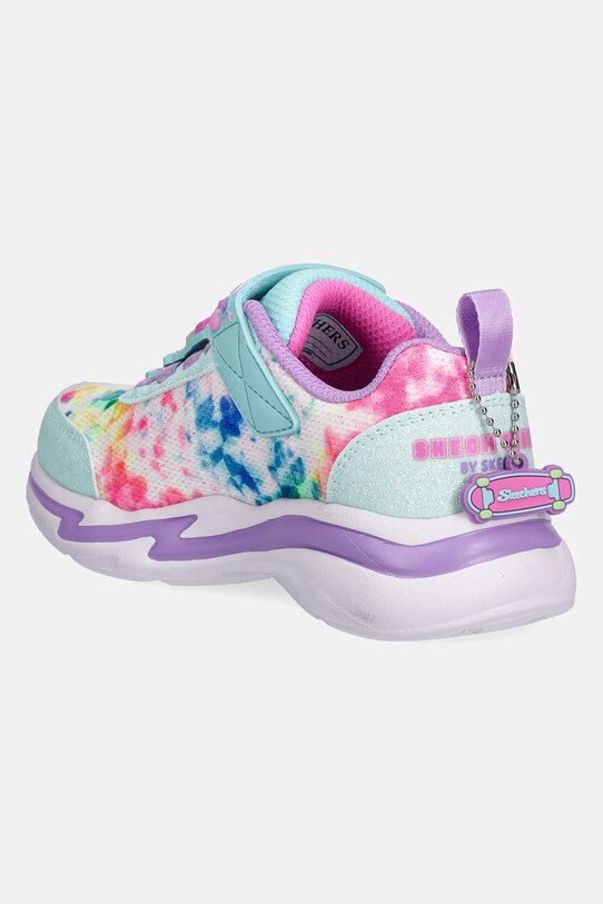 DÍVKA Dětské sneakers boty Skechers SNUGGLE SNEAKS 302214L tyrkysová