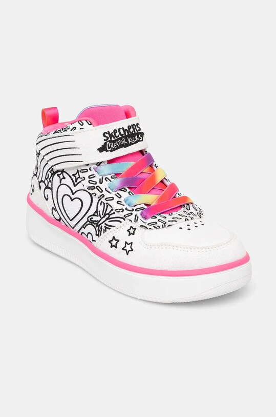Skechers sneakersy dziecięce SPORT COURT 92 302213L biały SS25