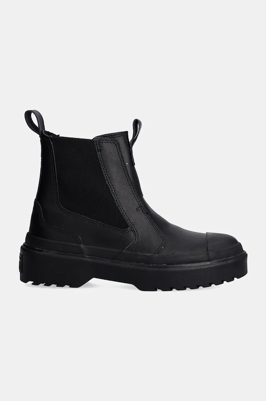 Converse sztyblety skórzane dziecięce CHUCK TAYLOR AS CHELSEA LUGGED A08453C czarny AW24