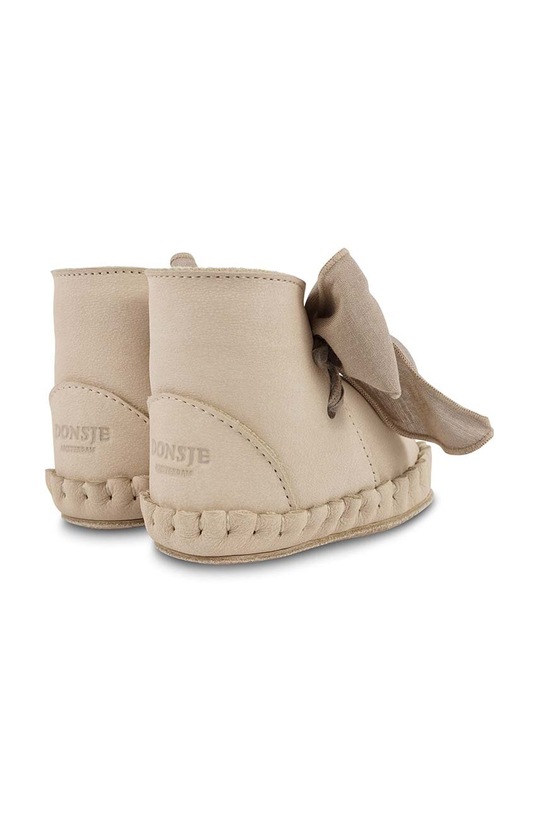 DÍVKA Kojenecké kožené boty Donsje Pina Organza Booties 1019100. béžová