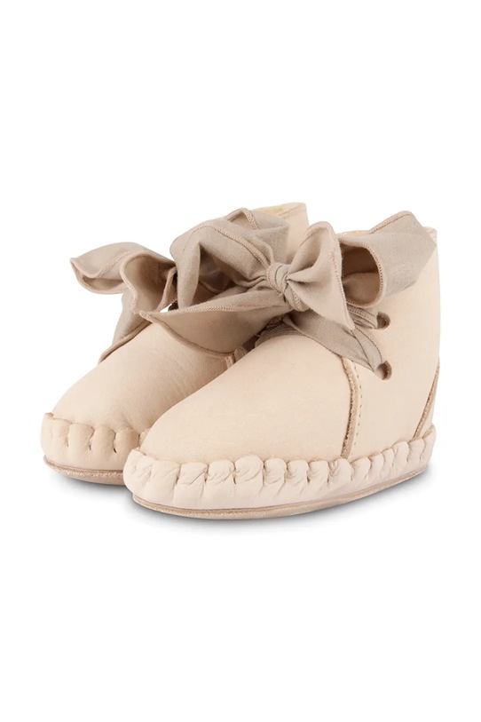 Fete Donsje incaltaminte din piele pentru bebelusi Pina Organza Booties 1019100. roz