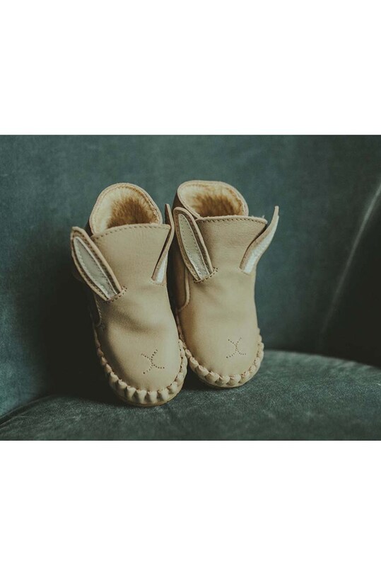 Donsje incaltaminte din piele pentru bebelusi Kapi Classic Booties Bunny 1028002.
