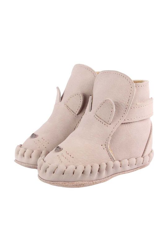Kožne cipele za bebe Donsje Kapi Classic Booties Cat 1028003. bež AW24