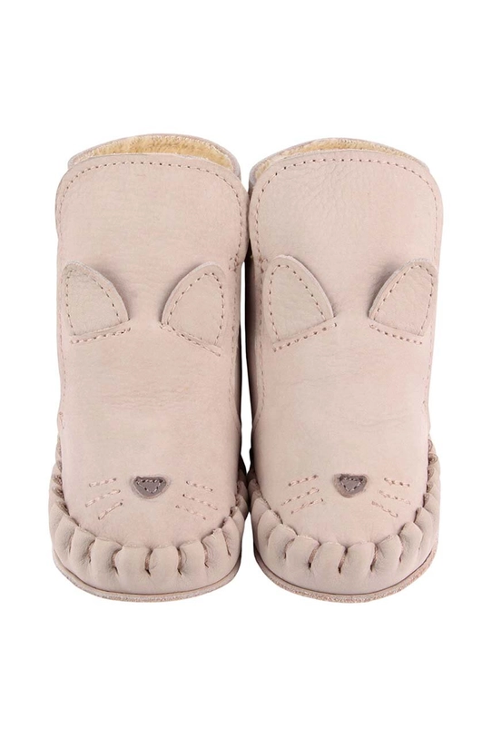 Kožne cipele za bebe Donsje Kapi Classic Booties Cat bež 1028003.