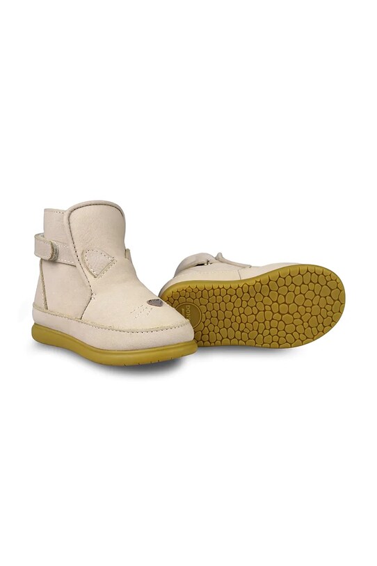 Donsje cizme de iarna pentru copii din piele intoarsa Dubu Classic Shoes Bunny piele bej 1500402.