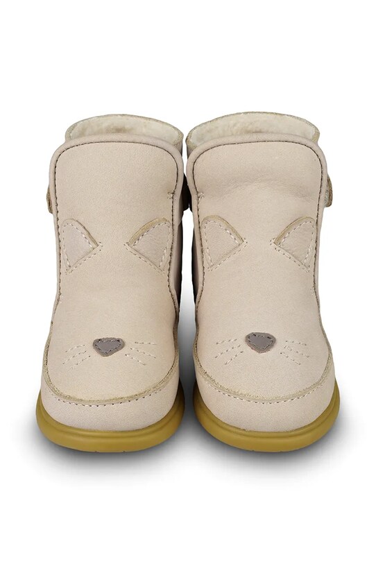 Donsje cizme de iarna pentru copii din piele intoarsa Dubu Classic Shoes Bunny 1500402. bej AW24