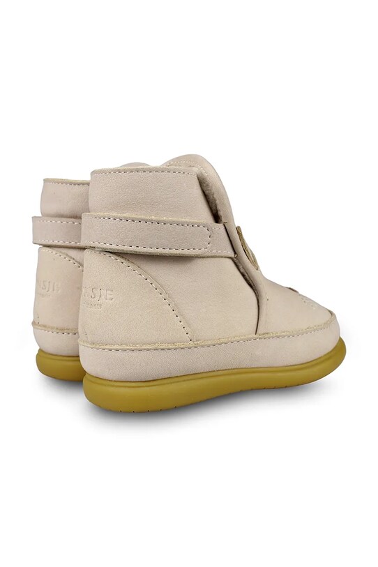 Fete Donsje cizme de iarna pentru copii din piele intoarsa Dubu Classic Shoes Bunny 1500402. bej