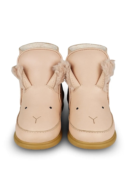 Детские кожаные зимние ботинки Donsje Dubu Exclusive Shoes Fluffy Bunny 1500502. оранжевый AW24