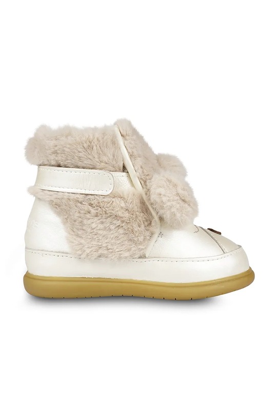 Dětské kožené zimní boty Donsje Dubu Exclusive Shoes Poodle 1500503. béžová