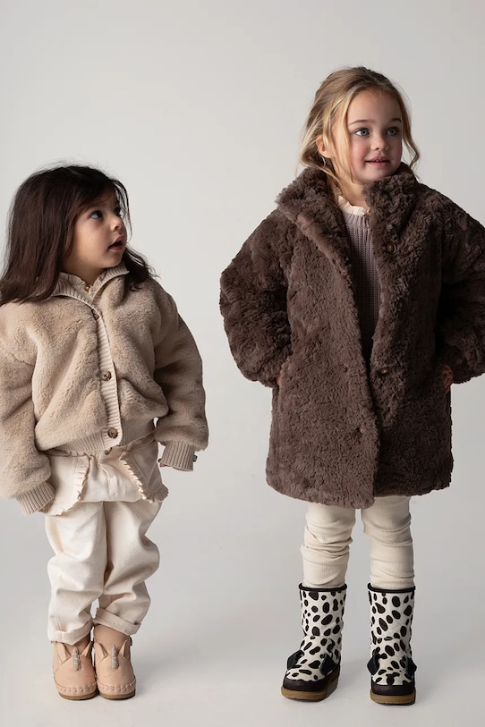 Детские кожаные зимние ботинки Donsje Dubu Special Shoes Unicorn 1500603. розовый