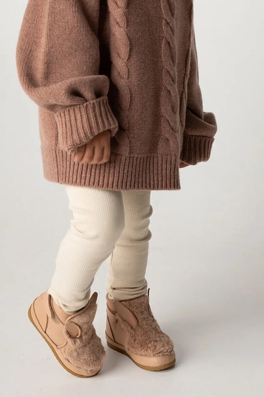 Дитячі замшеві зимові черевики Donsje Roumi Shoes Fluffy Bunny 1500902.