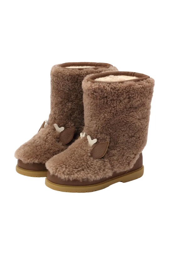 Девочка Детские зимние сапоги Donsje Irfi Boots Stag 2017907.22.28 коричневый