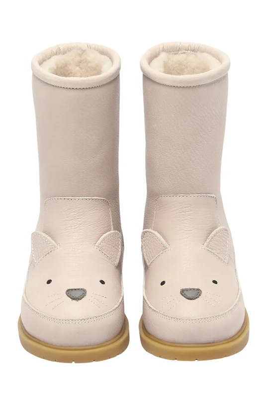 Dětské kožené zimní boty Donsje Wadudu Classic Boots Cat růžová 2022020.22.28