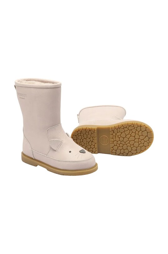 Детские кожаные зимние ботинки Donsje Wadudu Classic Boots Cat 2022020.29.33 розовый AW24