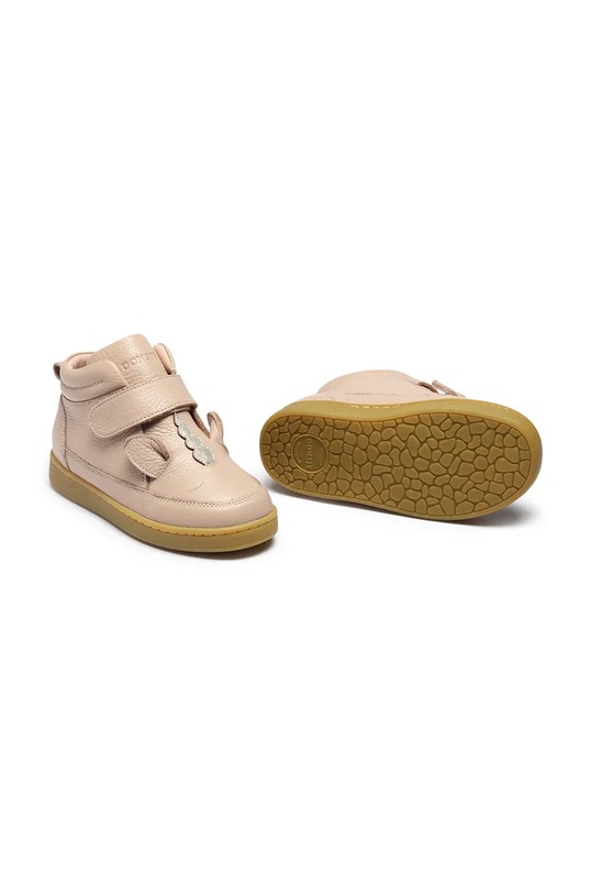 Детские кожаные кроссовки Donsje Mika Sneakers Unicorn высокая розовый 2024804.22.28