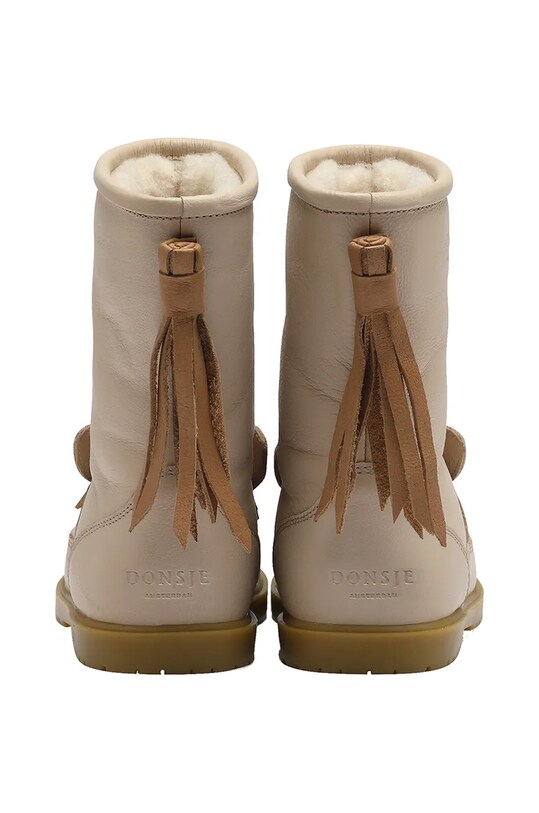 Детские кожаные зимние ботинки Donsje Wadudu Special Boots Horse 2122021.29.33 бежевый