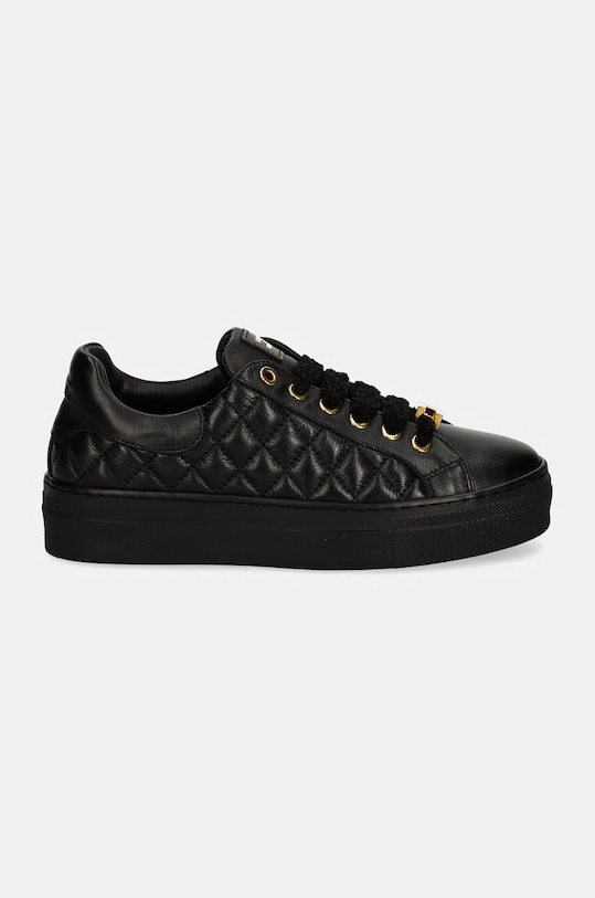 Elisabetta Franchi sneakersy skórzane dziecięce F4A9.E0106.1251 czarny AW24