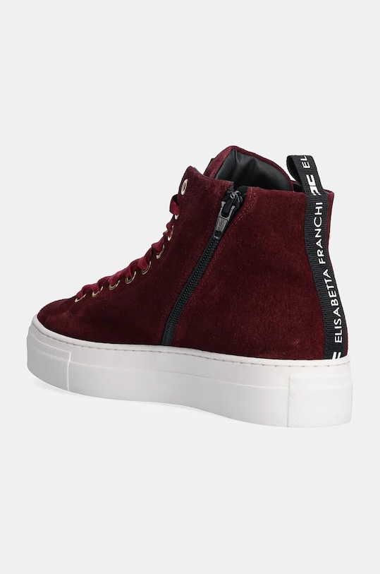 Dziewczynka Elisabetta Franchi trampki zamszowe dziecięce F4A9.E0108.1279 bordowy