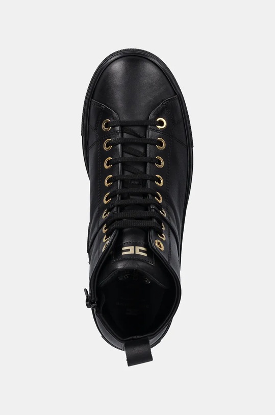 Elisabetta Franchi trapery skórzane dziecięce czarny F4A9.E0109.1251