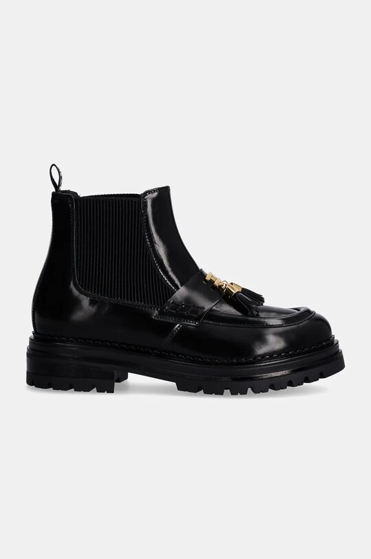 Elisabetta Franchi stivaletti chelsea in pelle bambini F4A5.E0130.0406 nero AW24