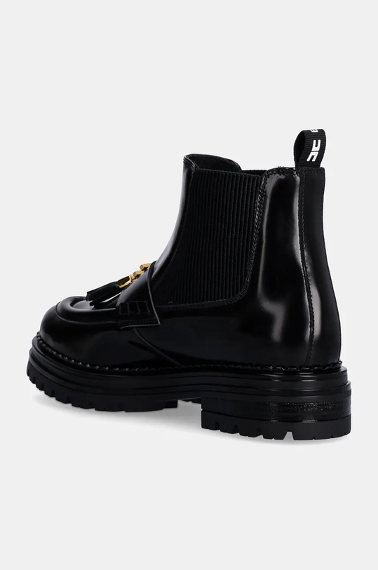 Dziewczynka Elisabetta Franchi sztyblety skórzane dziecięce F4A5.E0130.0406 czarny