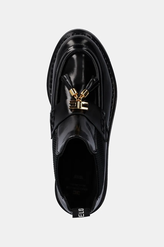 Elisabetta Franchi sztyblety skórzane dziecięce czarny F4A5.E0130.0406