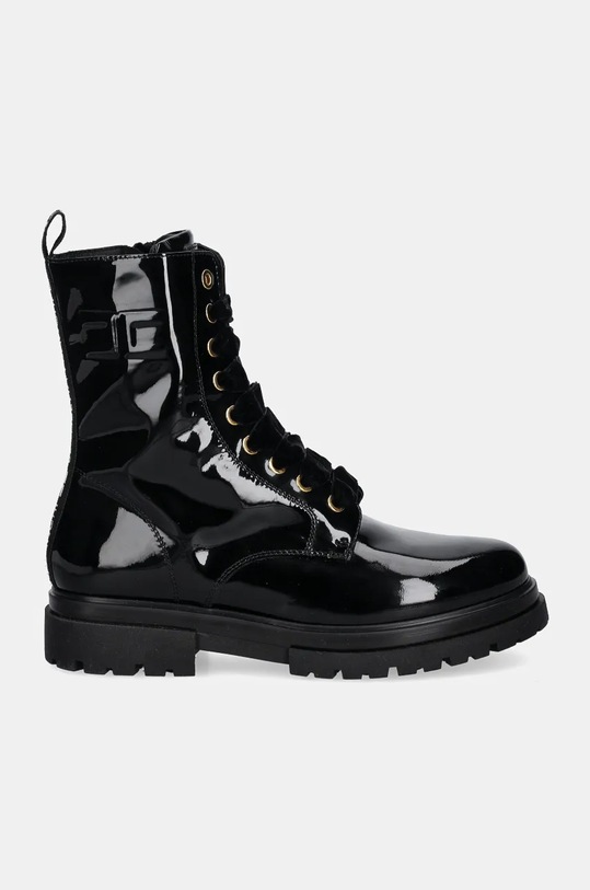 Elisabetta Franchi workery skórzane dziecięce F4A5.E0137.1780 czarny AW24