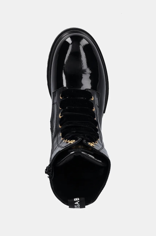 Elisabetta Franchi workery skórzane dziecięce czarny F4A5.E0137.1780