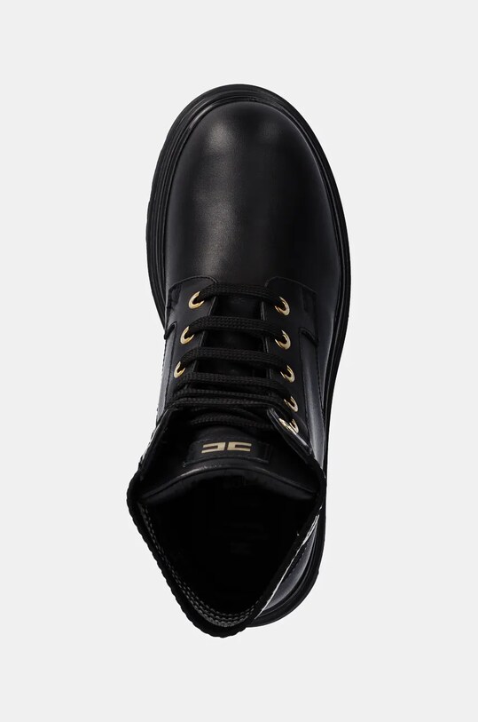 Elisabetta Franchi workery skórzane dziecięce czarny F4A5.E0145.1316