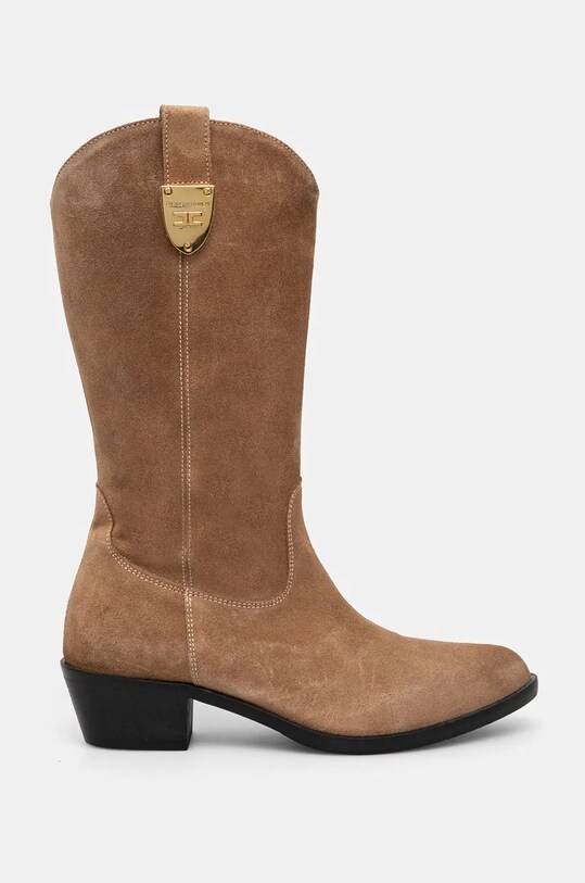 Gležnarji Elisabetta Franchi F4A6.E0155.1279 rjava AW24