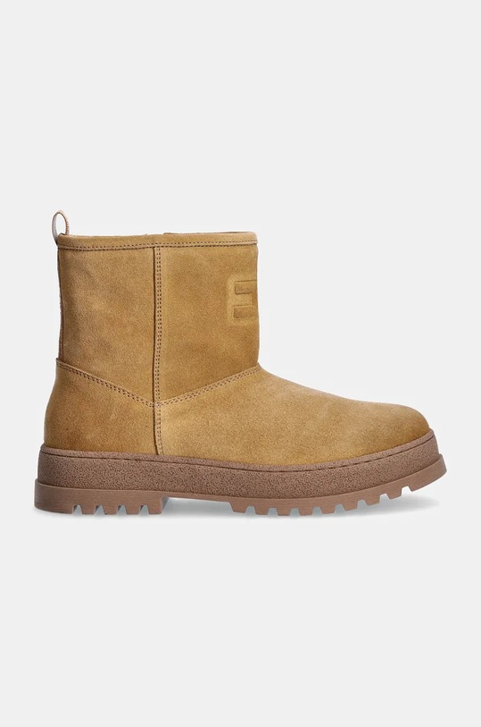 Elisabetta Franchi śniegowce zamszowe dziecięce F4A6.E0165.0446 brązowy AW24